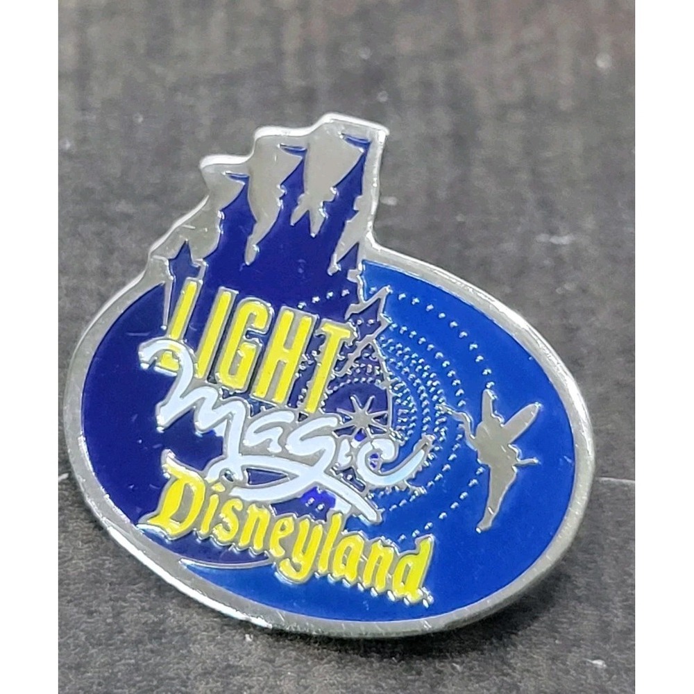 Disney Light Magic Disneyland Magic Castle 1997 Vintage Lapel Pin Blue Yellow